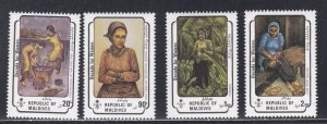 Maldive Islands # 934-937, Decade for Women, Mint NH, 1/2 Cat.