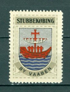 Denmark. Poster Stamp 1940/42. Mnh. Town: Stubbekobing Coats Of Arms: Ship,Cross