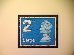 Great Britain, Scott #MH391, 2013, used, Machin, 2nd Large, bright blue