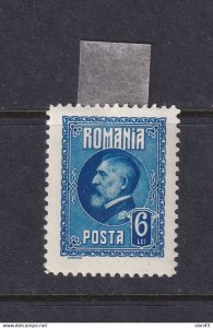 Romania 1926  King Ferdinand 6 lei Color error MH Only 300 issued 15753