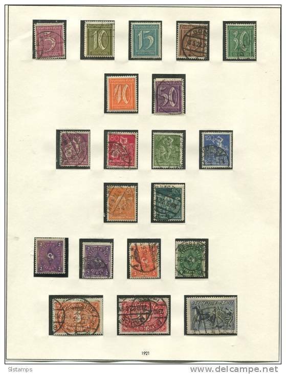 Germany Collection 1921-3 Used/Unused HICV Mostly Numerical