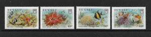 TUVALU #397-400 MARINE LIFE MNH