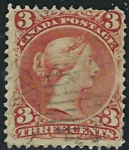 Canada 25 Used 1868 issue (an1996)