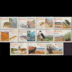 NAMIBIA 2007 - Scott# 1104/15 Species Missing 60c 5c-$50 NH