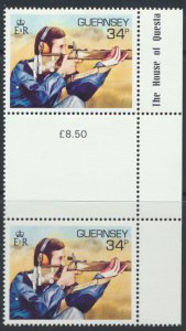 Guernsey  SG 376  SC# 341 Sport Rifle MNH Gutter Pair see scan 