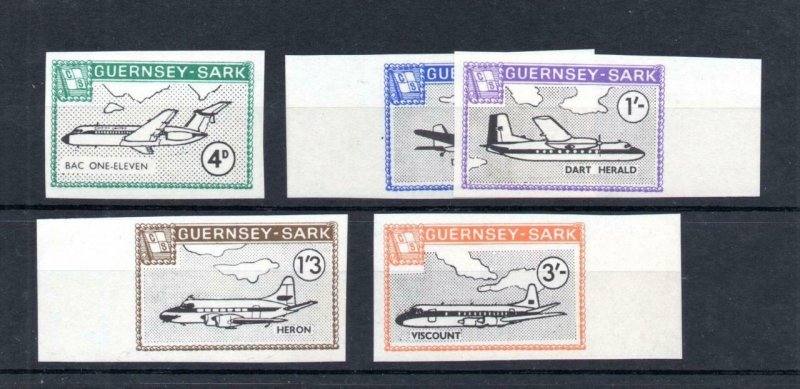 GUERNSEY-SARK 1968 SET UNMOUNTED MINT IMPERFORATE