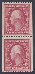 Scott #386 Mint pair NH OG Extra Fine