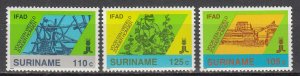 Suriname - 1988 IFAD Sc# 819/821 - MNH (7028) 