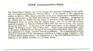 1310 SIPEX, Cover Craft Cachets, CCC, with insert, FDC