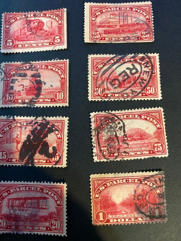 US Scott Q 1-12 set Used Parcel Post 1912