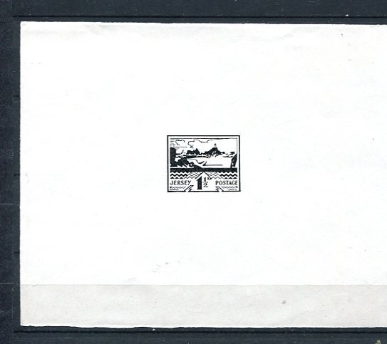 Great Britain Jersey Block reproduction on sheet Unknown orig 8408