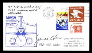 1982 LAUNCH OF COLUMBIA STS-4 - KENNEDY SPACE CENTER - SIGNED (E#2649)