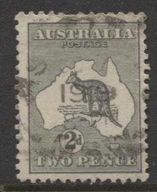 Australia - Scott 45 -Kangaroo -1915 - FU - Wmk 10 - Die I - 2d Stamp