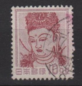  	 Japan 1950 - Scott 516 used - 10.oo y, Goddess Kannon 