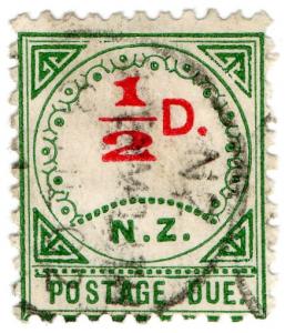 (I.B) New Zealand Postal : Postage Due ½d