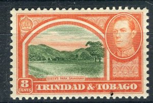 TRINIDAD TOBAGO; 1938 GVI Pictorial issue Mint MNH Unmounted Shade of 8c.