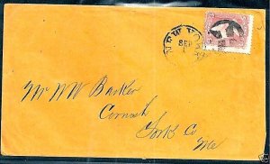 US #65 ON COVER w/ FANCY GEOMETRIC CANCEL ~  S-E #GE-C 109