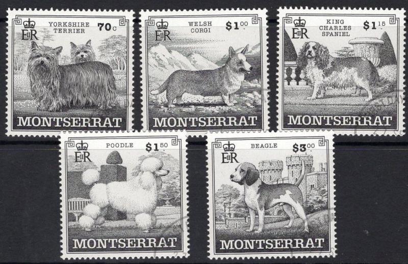 Montserrat SG1138/42 1999 perros Fine Used 