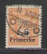 Norway Sc 143 1928 100 ore  due stamp ovptd  used