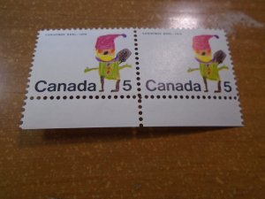 Canada # 519 Horizontal identical pair   MNH