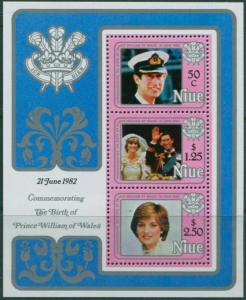 Niue 1982 SG468 Royal Birth Prince William MS MNH