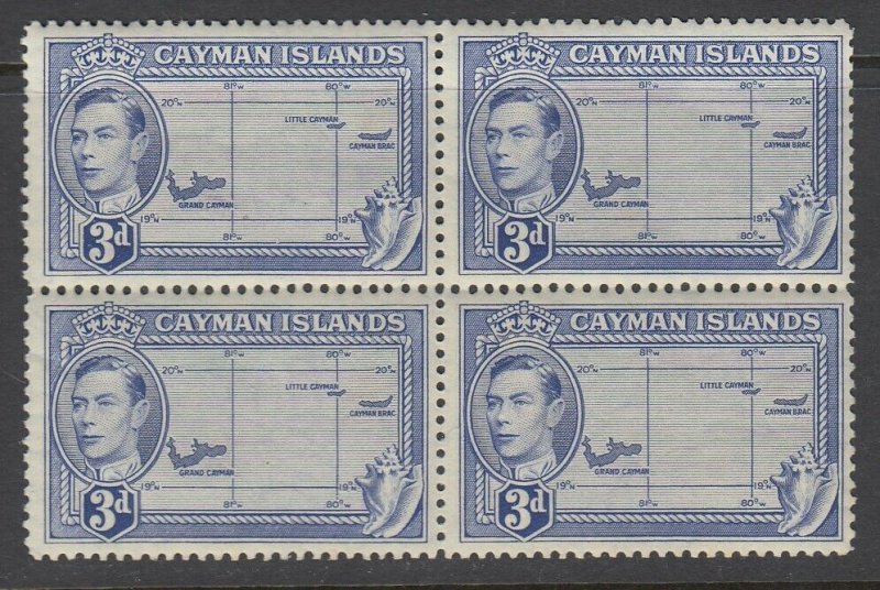 Cayman Islands, Scott 115 (SG 121a), MNH block