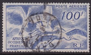 French West Africa 1947 Sc C13 air post used