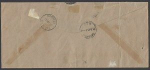 Barbados SG D2a var, 1935 diagonal bisect w/ 1/2d ms value on cover, w/ BPA cert