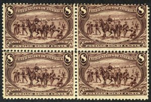 MALACK 289 F/VF OG NH/H, Block, bottom NH, super fre..MORE.. w9674