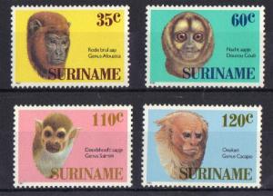 Surinam 1987 MNH  Monkeys complete