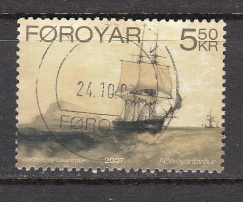 Faroe Is SC# 481  2007  5.50K Ship Painting used