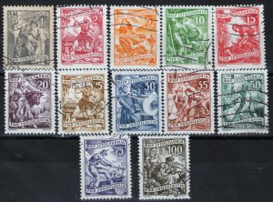 ZAYIX Yugoslavia 343-354 Used/CTO Workers Industry Agriculture 072822S75M