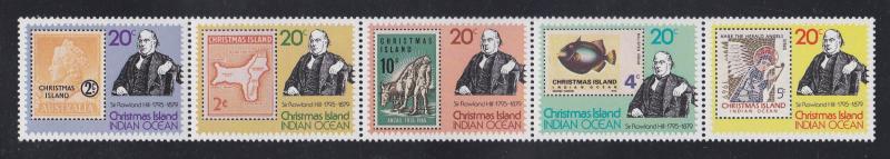 Christmas Island # 90, Sir Rowland Hill, Stamp on Stamp, NH, 1/2 Cat.