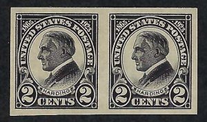 US Scott #611 Mint Pair NH OG VF