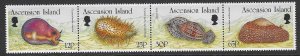 ASCENSION SG667a 1996 MOLLUSCS MNH