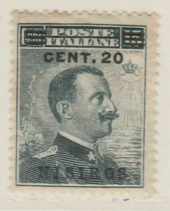 Italy Colony Egeo Nisiro 1916 20c on 15c Fine MH* A13P49F721