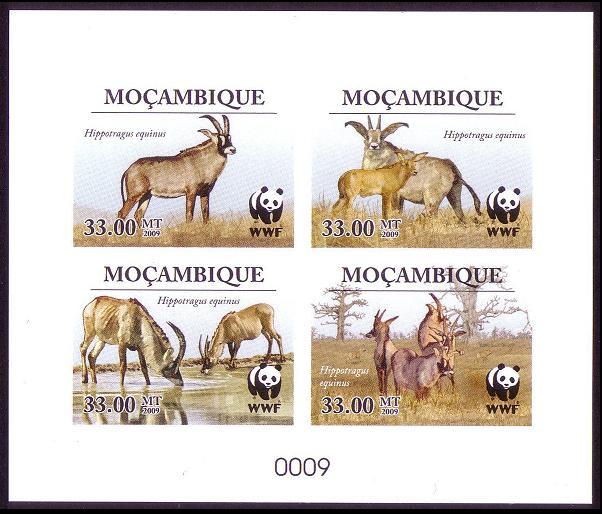 Mozambique WWF Roan Antelope De-Luxe Sheet Combo