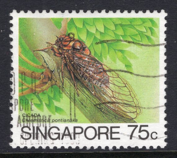 Singapore 460a Insect Used VF