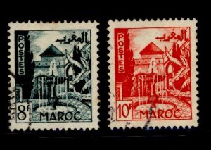 French Morocco #254-255  Multiple