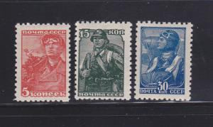 Russia 734-736 MH Workers (A)