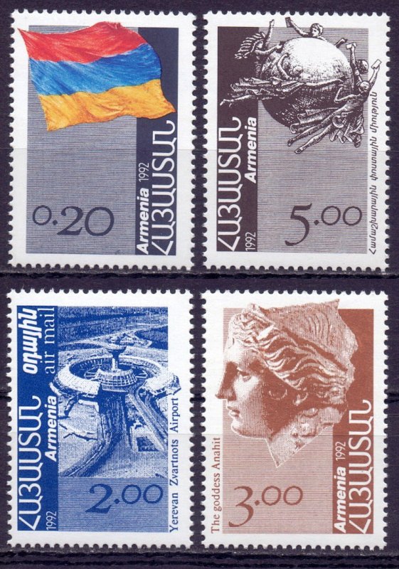 Armenia. 1992. 203-6. Flag of Armenia. MNH.