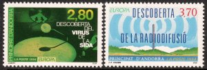 Andorra (French) #436-437  MNH - Europa European Discoveries (1994)