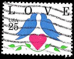 # 2440 USED LOVE STAMP 2 DOVES