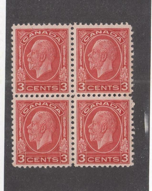 CANADA (MK3146) # 197  VF-MNH  3cts  KGV MEDALLION ISSUE / DEEP RED CAT VAL $16