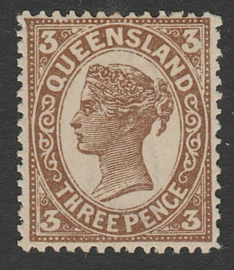 QUEENSLAND QV 3d SG240 fine mint - lightly hinged..........................A375