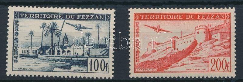 Fezzan stamp Airplane set 1951 Hinged Mi 56-57 WS234325