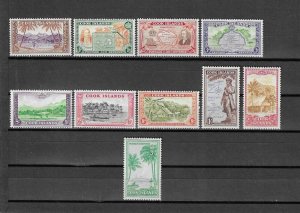 COOK ISLANDS 1949/61 SG 150/159 MNH