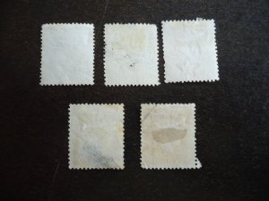 Stamps - New Zealand - Scott# 145,153,154,158,159 - Used Part Set of 5 Stamps