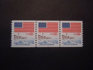 #1891 18c Flag and Anthem PNC3 #1 MNH OG VF CV $45