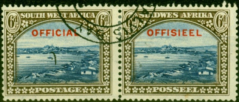 South West Africa 1931 6d Blue & Brown SG016 Very Fine Used